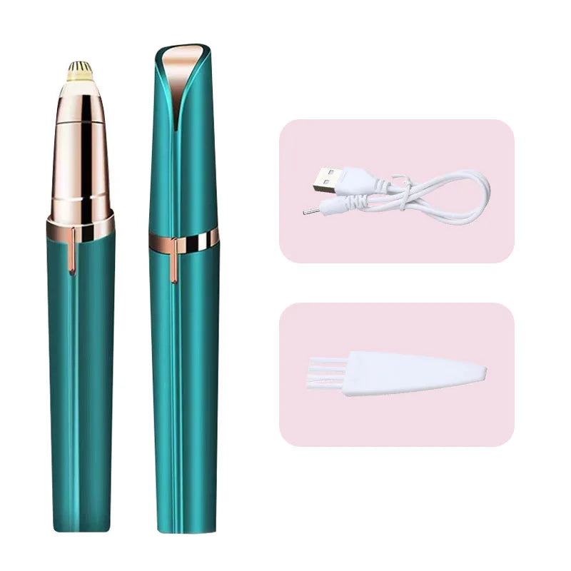 Aparador de sobrancelha elétrico para mulheres, Eye Brow Shaper, lápis, removedor de pêlos faciais, barbeadores automáticos de sobrancelha, Pockknife