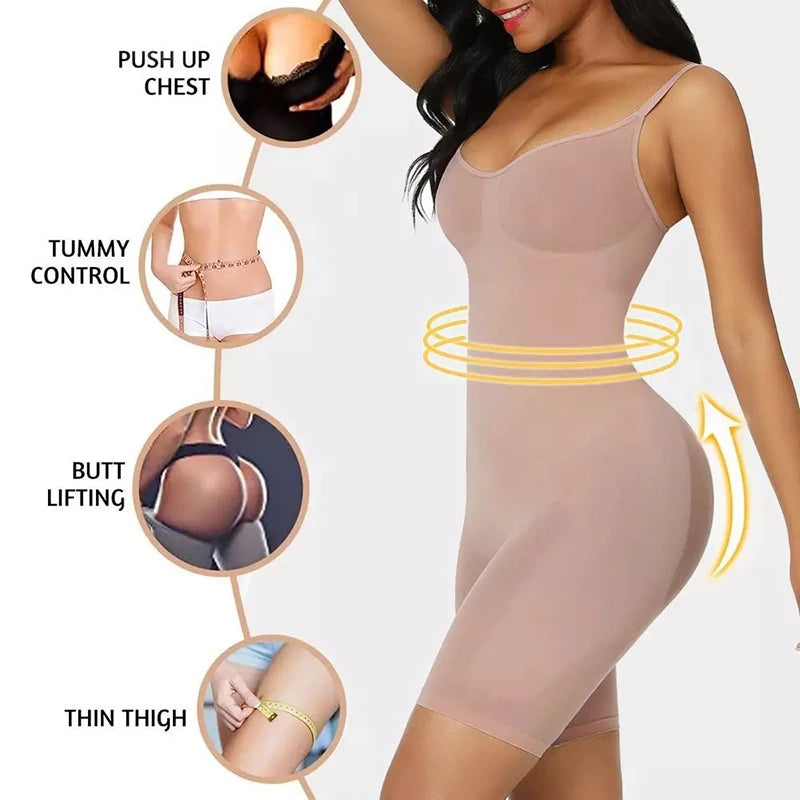 Bodysuit sem costura push up para mulheres, treinador de cintura, levantador de bumbum, shaper do corpo, shapewear emagrecimento, cueca controle barriga, espartilho aparador