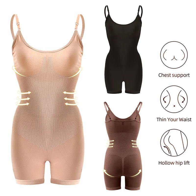 Bodysuit sem costura push up para mulheres, treinador de cintura, levantador de bumbum, shaper do corpo, shapewear emagrecimento, cueca controle barriga, espartilho aparador